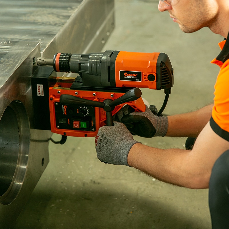 How to use a magnetic drilling machine - Cayken® Tools Official Site